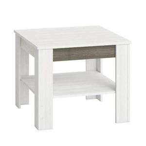 Ławostolik kwadratowy MALIBU-13 biały / szary 67x67 cm