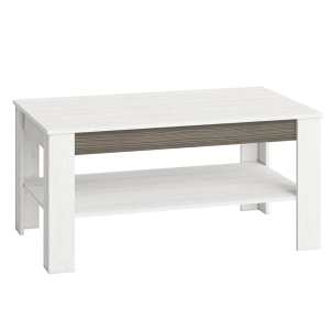 Ławostolik prostokątny MALIBU-12 biały / szary 114x67 cm