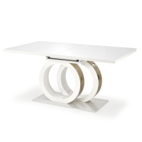 Stół Bianco biały okrągłe nogi rozkłądany cudowny.jpg