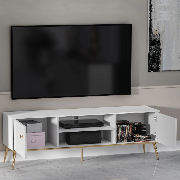 Szafka RTV pod telewizor biały połysk 160cm MNGOL ARANŻACJA 1-min.jpg
