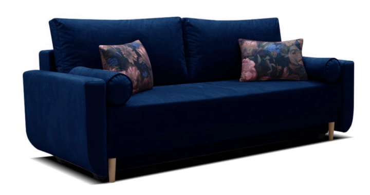 Kanapa ANPUM z funkcją spania 215x92 cm ciemny szafir