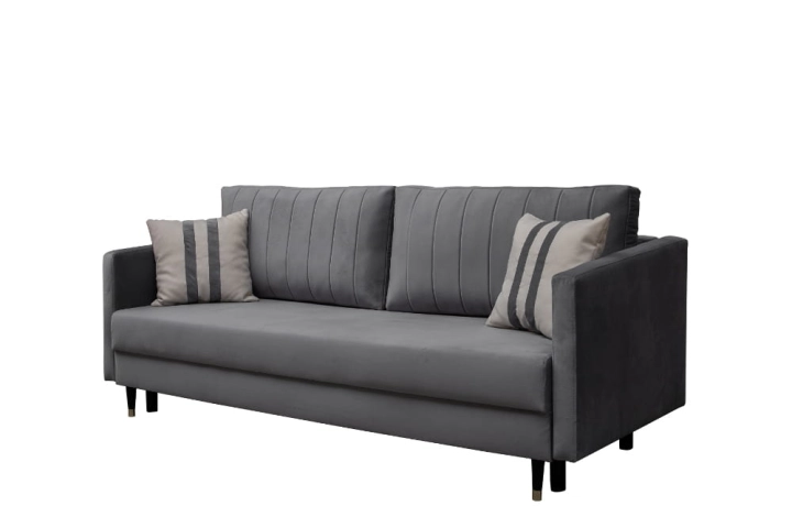 Kanapa ANRIV z funkcją spania 218x96 cm błękitny popiel