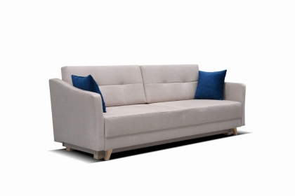 Kanapa ANVAL z funkcją spania 207x100 cm jasny beż