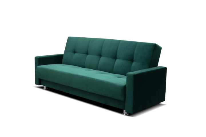 Wersalka ANGRA z funkcją spania 225x88 cm butelkowa zieleń