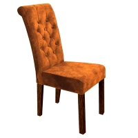 krzesło tapicerowane PICO salvador 15 miodowe  nogi dąb rustykalne industrialne rdzawy kolor rdzy.jpg