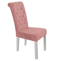 krzesło tapicerowane PICO mono 235 różowe białe nogi guziki różowe do pokoju kobiet i dziewczynek.jpg