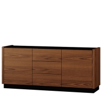 Szafka RTV pod telewizor INTO ELEGANCE 7 szklany blat ciemny jesion 160 cm BOK-min.jpg