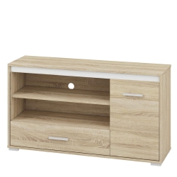 Szafka RTV pod telewizor MAVERICK 120 cm 1D1S dąb sonoma jasna 