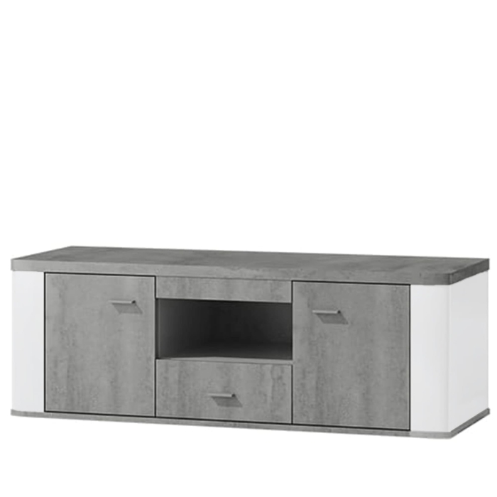 Szafka RTV pod telewizor beton biały 145cm GSPRE02  2-min.jpg