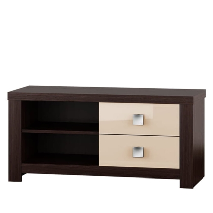 Szafka RTV pod telwizor czarna kremowy połysk 113cm GSCAR03 2-min.jpg