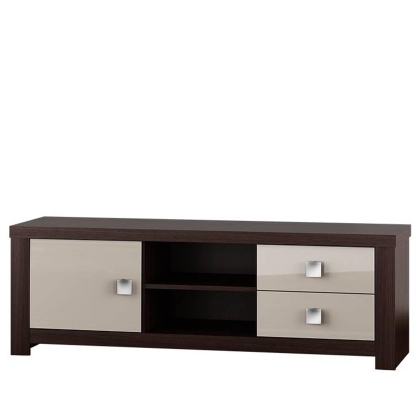 Szafka RTV pod telewizor czekolada capuccino połysk 160cm GSCAR04 2-min.jpg