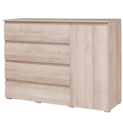 Komoda MEXO 1D4S dąb sonoma 138 cm