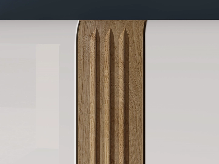 Szafa dwudrzwiowa 92cm MNADA01 biały połysk/dąb castello 6