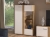 Witryna 92cm MNADA03 P biały połysk/dąb castello 3