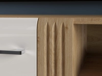 Szafka RTV 150cm MNADA07 biały połysk/dąb castello 6