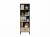 Regał 60cm TYMON 03 dąb craft złoty/czarny/stal premium 2