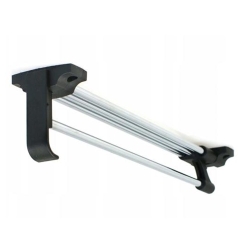 Wysuwany drążek do płytkiej szafy modułowej AGATA czarny / srebrny