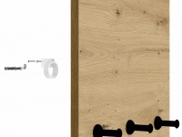 Wieszak 35cm NATALIA 07 dąb artisan 4