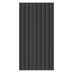 Front szafy modułowej AGATA 50x210 cm LAMELE czarny / czarny - szeroki (M)