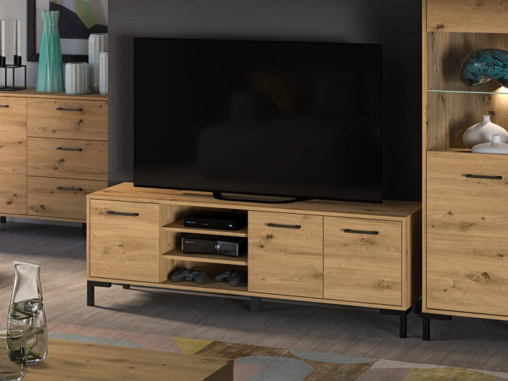 Szafka RTV 155cm NATALIA 20 dąb artisan 3