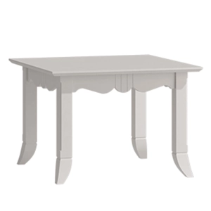 Biały kwadratowy klasyczny stolik GALLO 70x70 cm