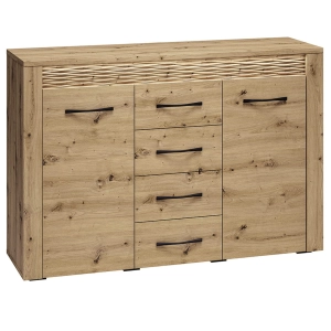 Komoda MONET 07 z oświetleniem LED 2D4S dąb artisan 138 cm