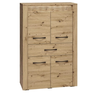 Komoda wysoka MONET 06 z oświetleniem LED 4D1S 92x140 cm