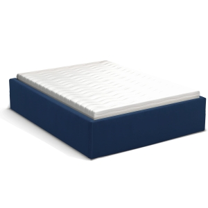 Rama tapicerowana FLEXI BOLD wysoka 90x200x35 cm granatowa