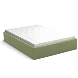 Rama tapicerowana FLEXI SLIM niska 200x200x25 cm oliwkowa / zielona