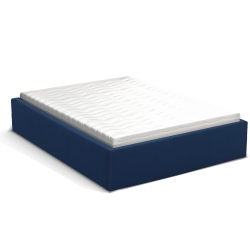 Rama tapicerowana FLEXI SLIM niska 80x200x25 cm granatowa