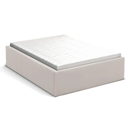 Rama tapicerowana FLEXI BOLD wysoka 200x200x35 cm jasny popiel