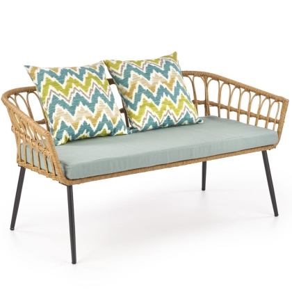 Sofa 2 osobowa rattan naturalny holgard z poduchami.jpg