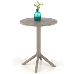 Stół / stolik ogrodowy HALVO okrągły 60 cm khaki