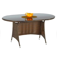 Rattanowy stół ogrodowy ze szklanym blatem HOTTER brąz.jpg