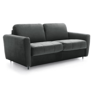 Sofa GOLIAT ze stelażem włoskim 172x101 cm szara, nóżki metalowe czarne