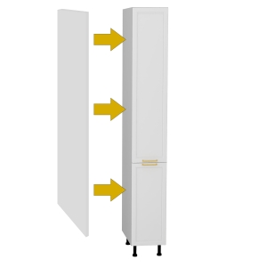 Panel kuchenny maskujący, bok nakładany dolny płyta laminowana 580x2020 cm EMPERIO