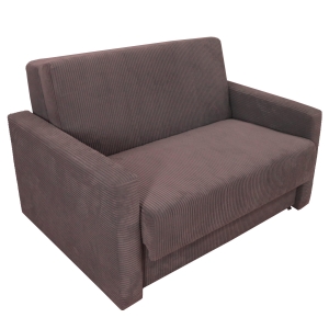 Sofa sztruksowa jednoosobowa z funkcją spania AMERICANO 128x103 cm amerykanka różowa