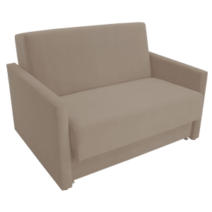 Sofa jednoosobowa z funkcją spania AMERICANO 124x103 cm jasny beż