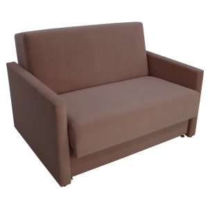 Sofa jednoosobowa z funkcją spania AMERICANO 124x103 cm różowa