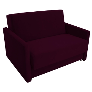 Sofa jednoosobowa z funkcją spania AMERICANO 124x103 cm bordowa