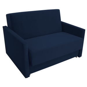 Sofa jednoosobowa z funkcją spania AMERICANO 124x103 cm niebieska