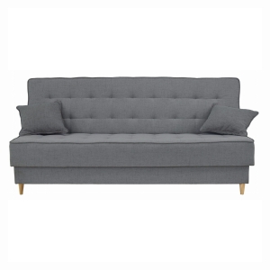 Wersalka PATTY z pojemnikiem na pościel ciemno szara 200x95 cm