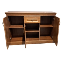 Komoda klasyczna orzechowa trzydrzwiowa MATADOR 3D1S otwarta.jpg