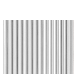 Front ryflowany nadstawki szafy modułowej AGATA 50x38 cm białe ryfle - szeroki (S)