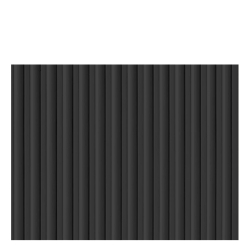 Front ryflowany nadstawki szafy modułowej AGATA 50x38 cm czarne ryfle - szeroki (S)