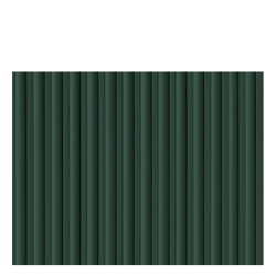 Front ryflowany nadstawki szafy modułowej AGATA 50x38 cm zielone ryfle - szeroki (S)