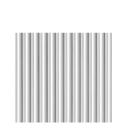 Front ryflowany nadstawki szafy modułowej AGATA 37,5x38 cm białe ryfle - wąski (S)