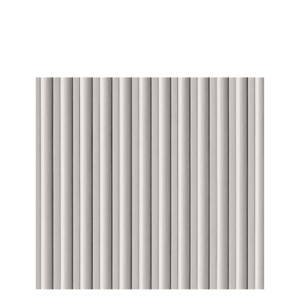 Front ryflowany nadstawki szafy modułowej AGATA 37,5x38 cm kaszmirowe / satynowe ryfle - wąski (S)