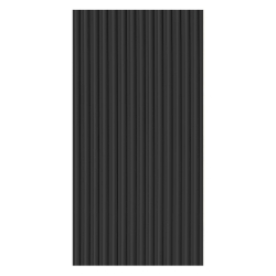 Front ryflowany szafy modułowej AGATA 50x210 cm czarne ryfle - szeroki (M)