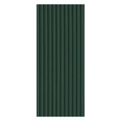 Front ryflowany szafy modułowej AGATA 37,5x210 cm zielony, ryfle zielone - wąski (M)